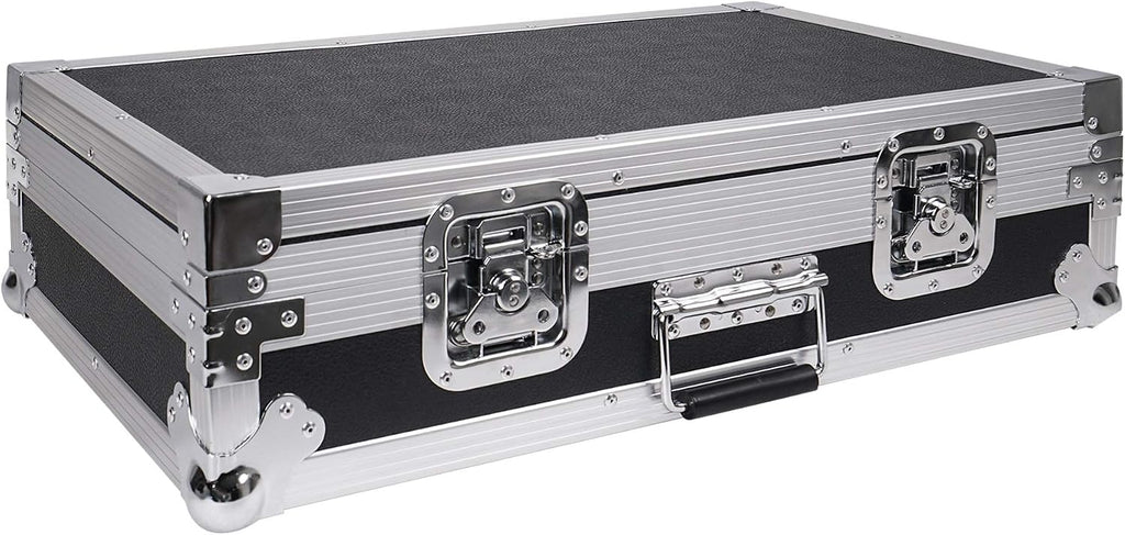 Sound Town Heay-Duty Plywood Gutiar Pedal board ATA Road Case with Pedal Mounting Tape Fastener, Interior: 24.7' x 14' (STRC-PD1)