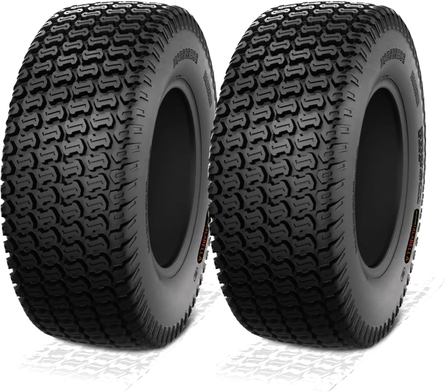 HORSESHOE FALABELLA 2 NEW 20x10.00-10 / 20x10-10 6PR T198 TURF-KING LAWN MOWER TIRES 20100010 LRC Heavy Duty Color-Sidewall (20x10.00-10 6Ply)