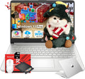 HP 14' Laptop 2025 Business Student Slim Computer, 1-Y Office 365, Copilot AI, Quad-Core Intel CPU, 16 GB RAM, 128GB UFS & 128GB SD Card, Wi-Fi 6, Windows 11 Pro, JQ2XzAccessory, Green