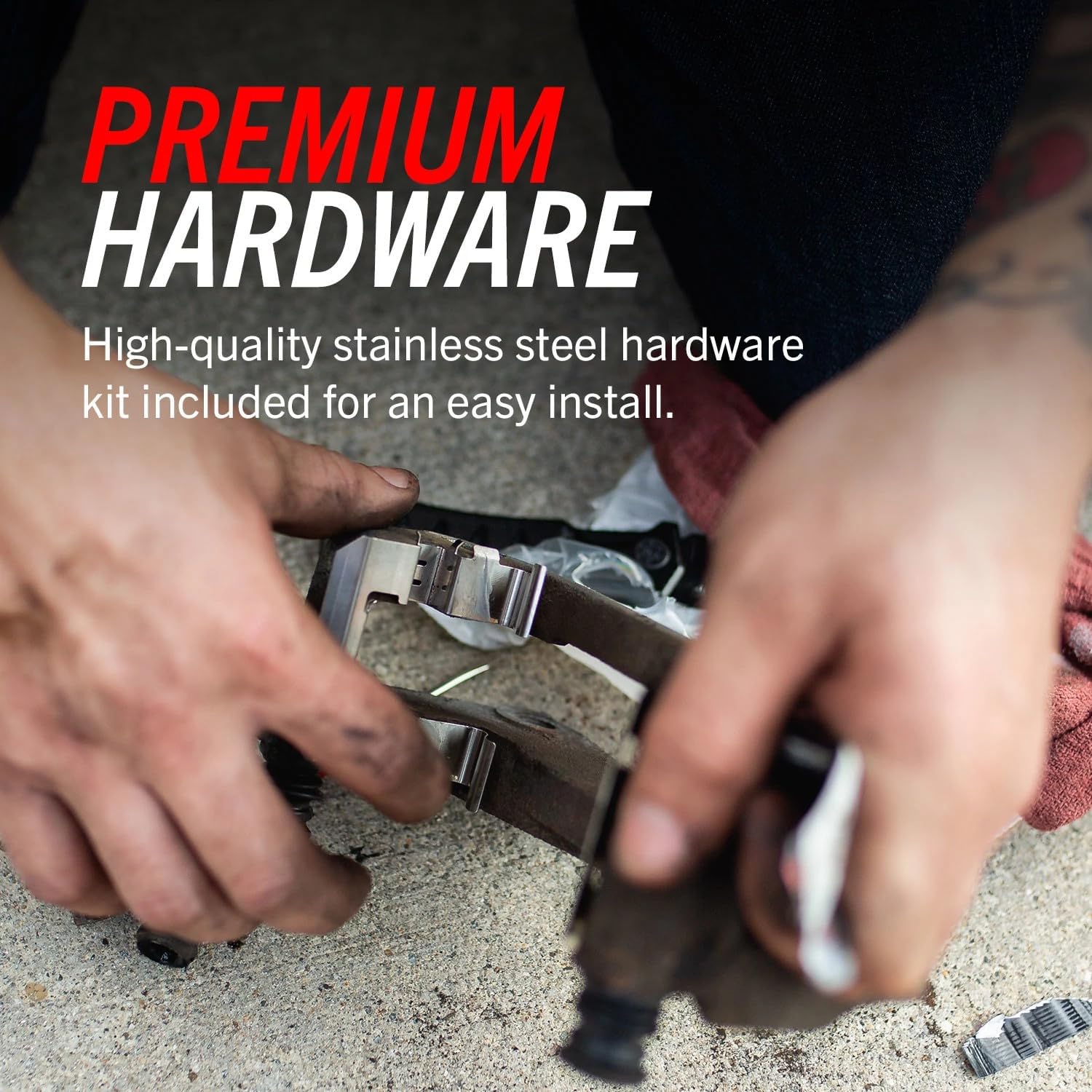 PowerStop Front and Rear Brake Kit for Honda Civic 2006-11 - Drilled and Slotted Disc Rotors with Carbon-Fiber Ceramic Brake Pads Replacement, K2385
