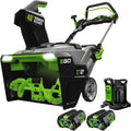 EGO POWER+ 21' Electric Snow Blower, Cordless Steel Auger, Includes (2) 56V 5.0Ah Batteries and Dual Port Charger - SNT2112