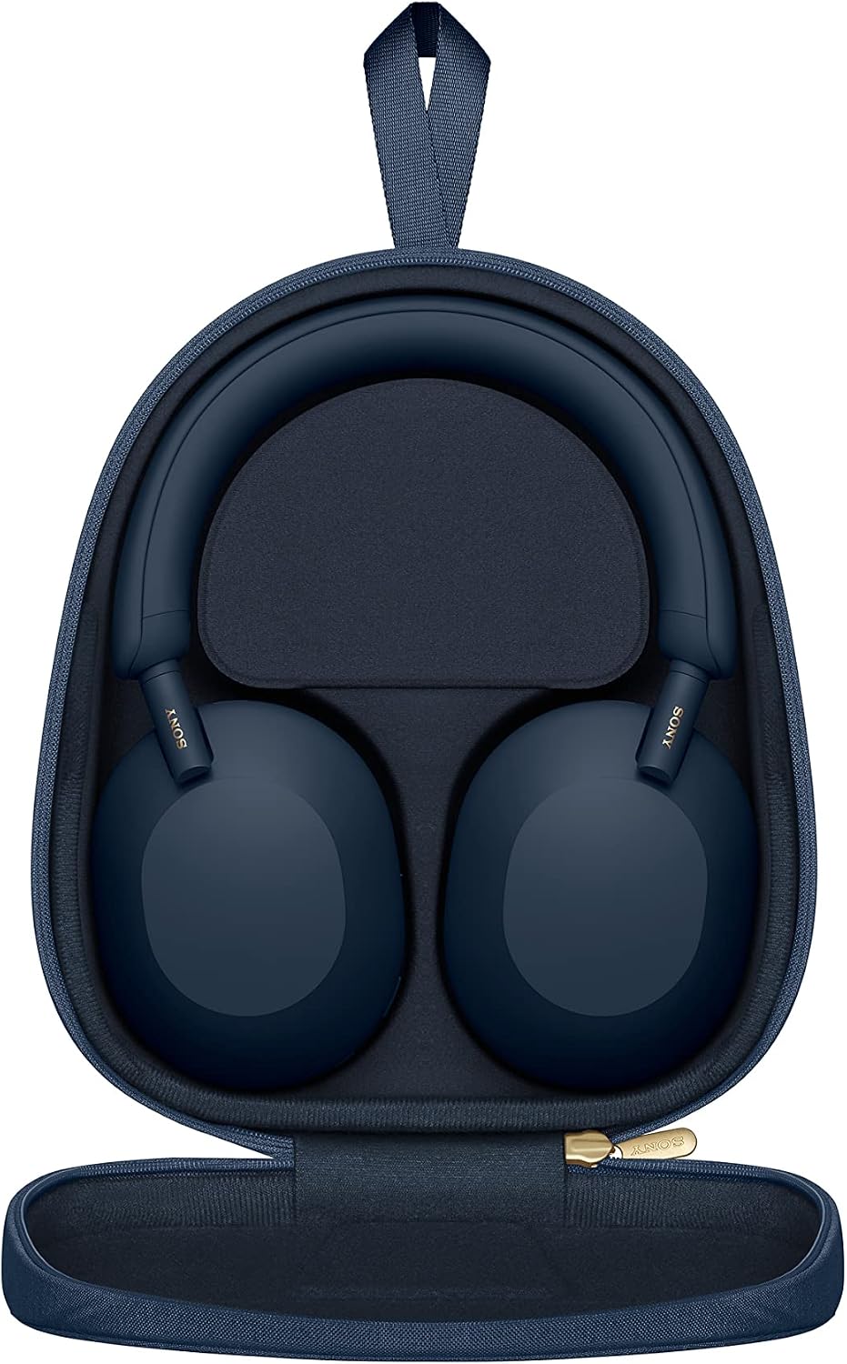Sony WH-1000XM5 Wireless Industry Leading Headphones with Auto Noise Canceling Optimizer, Crystal Clear Hands-Free Calling, and Alexa Voice Control, Midnight Blue WH1000XM5 (Renewed)