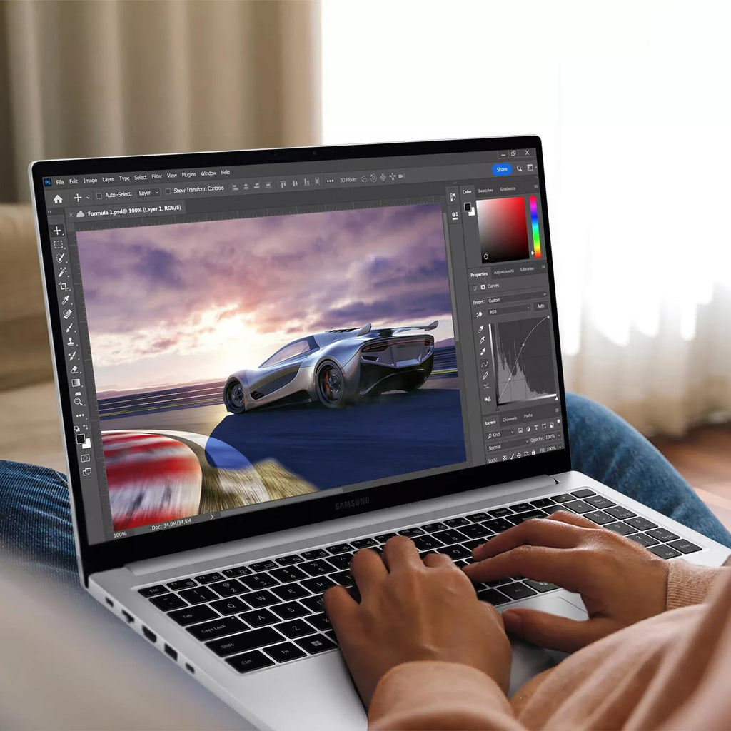 Samsung Galaxy Book4 Business Laptop Copilot AI PC, 15.6 FHD Display, Intel 10-Core 7 150U, 16 GB RAM, 2 TB SSD, 128GB UFD, 7-in-1 USB HUB, Backlit KB, Fingerprint, WiFi, Bluetooth, HDMI, Win 11 Pro