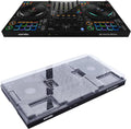 Pioneer DDJ-FLX10 4-Deck DJ Controller Bundle with Decksaver DS-PC-DDJFLX10 Polycarbonate Dust Cover | Rekordbox + Serato DJ Pro | 4-Deck Controller with Exact-Fit Protective Cover for DDJ-FLX10