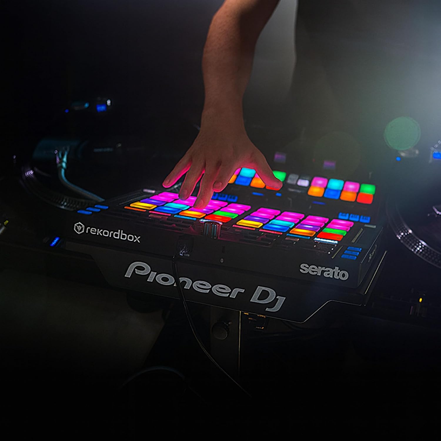 Pioneer DJ DDJ-XP2 Sub-Controller for Rekordbox & Serato DJ Pro Bundle with Laptop Stand, Headphones, and Austin Bazaar Polishing Cloth