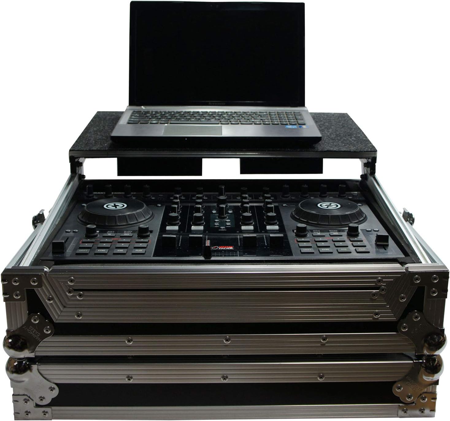 Harmony Audio HCTKS4LT Flight Glide Laptop Stand Travel DJ Custom Case Compatible with Numark IDJ3