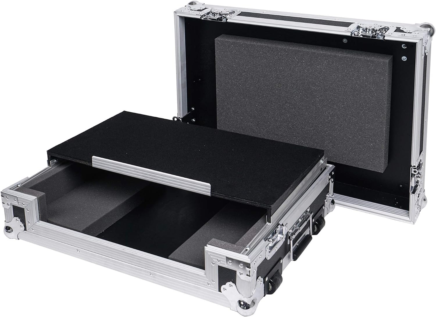 Sound Town DJ Controller Road Case w/Sliding Laptop Stand, Fits Pioneer DDJ-SR2 (STRC-SRLT)