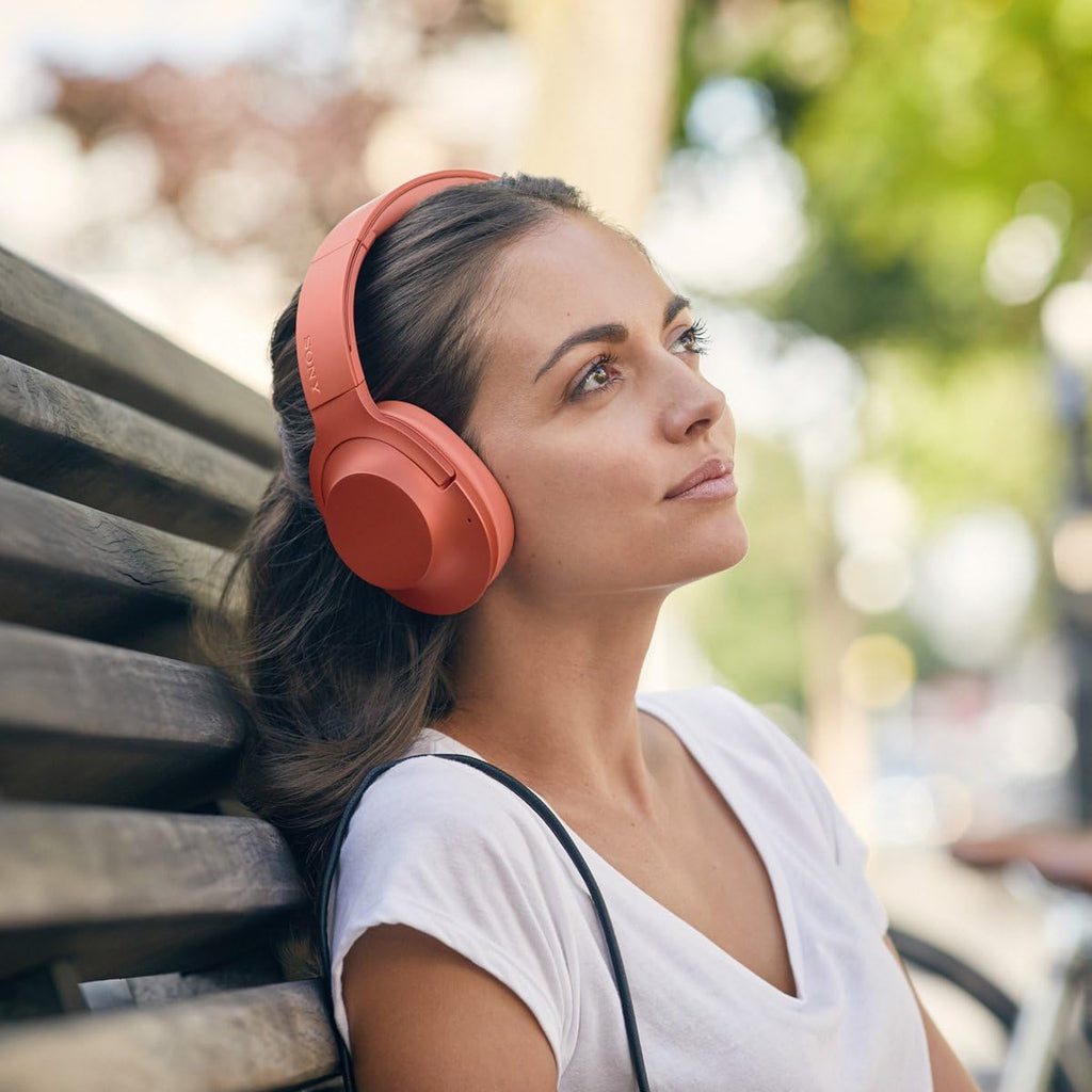 Sony - H900N Hi-Res Noise Cancelling Wireless Headphone Twilight Red (WHH900N/R)