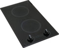 Kenyon Mediterranean 2-Burner Small Cooktop, Electric Cooktop for Energy-Efficient Cooking, Knob Control, Portrait Cooktop, 208-Volt, Black