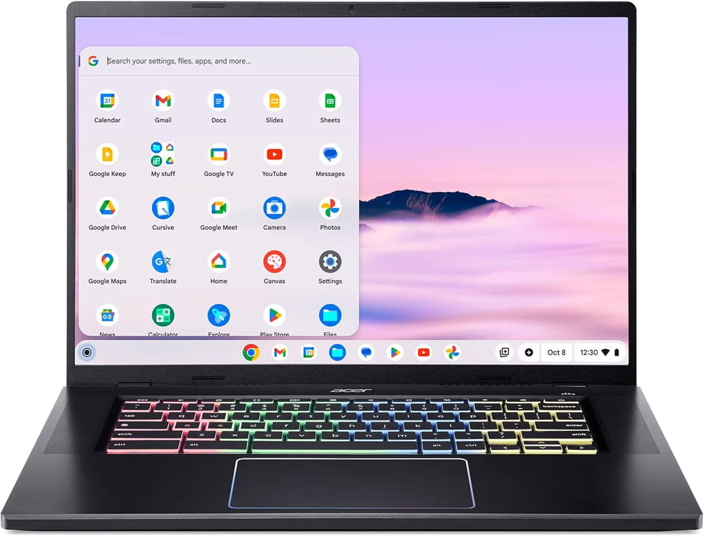 Acer Chromebook Plus 516 GE Cloud Gaming Laptop (16' QHD 120Hz, Intel 10-Core 5 120U, 8GB RAM, 512GB SSD, NVIDIA GeForce NOW) RGB Backlit, 1080p Webcam, WIFI 6E, Chrome OS (Renewed)