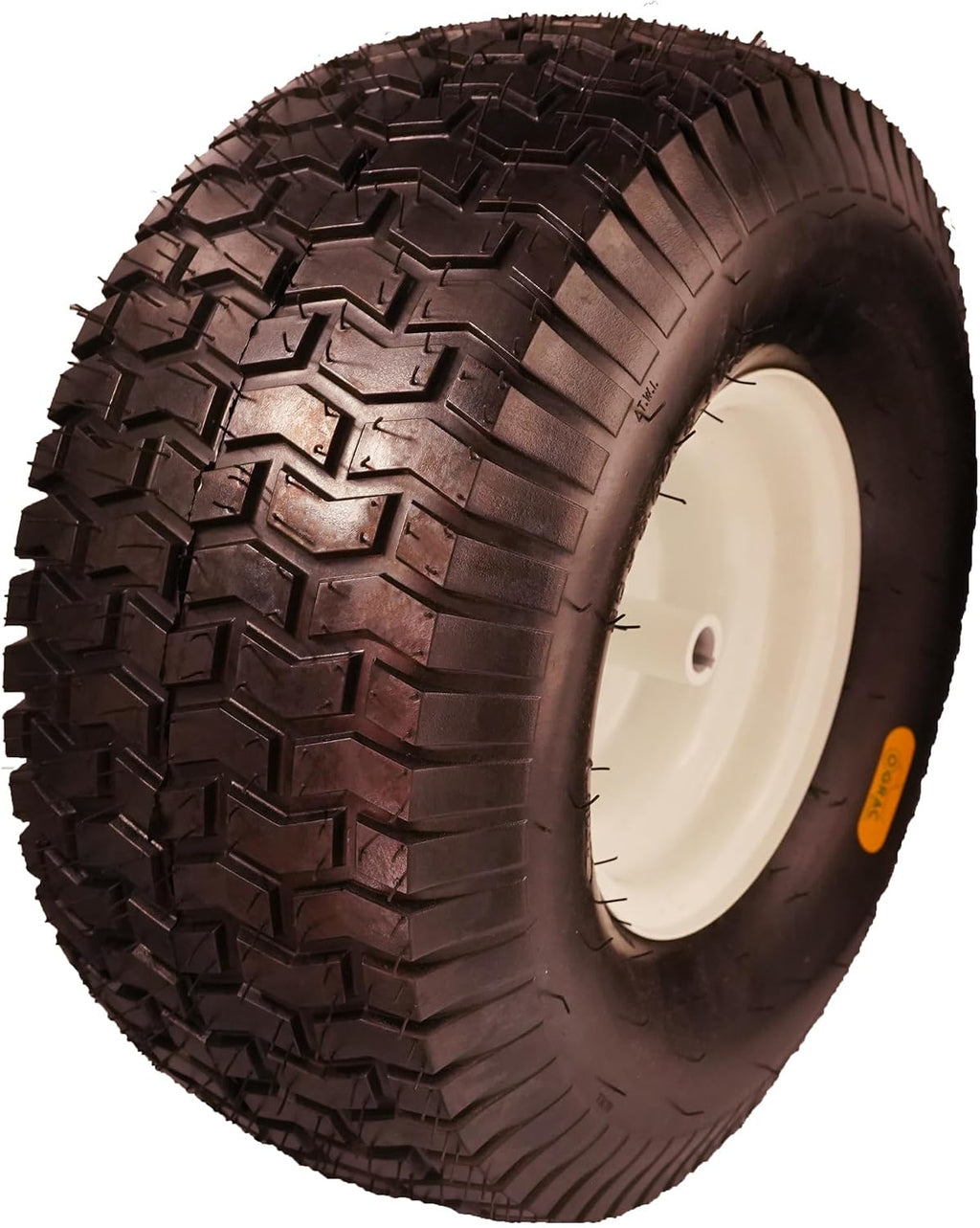 20x8.00-8 Lawn Mower Tire and Wheel Tubeless with 3/4 Bushing, 3.5'Offset Hub and 3 1/16' Keyway 20x8x8 Lawn Mower Tire with Rim for Tractor Rear, Turf Tread 20 inch Wheels, 800 lbs Weight Capacity
