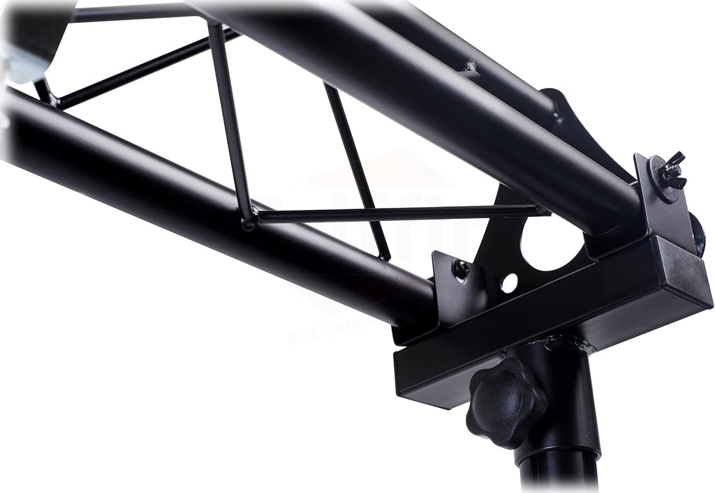 GRIFFIN Triangle Truss Extension Lighting System (Stage-MountPRO Series) – Installs on your Speaker Stands – DJ 2x Trussing Kit with C Clamps Mounting Brackets & Platform Hardware Set