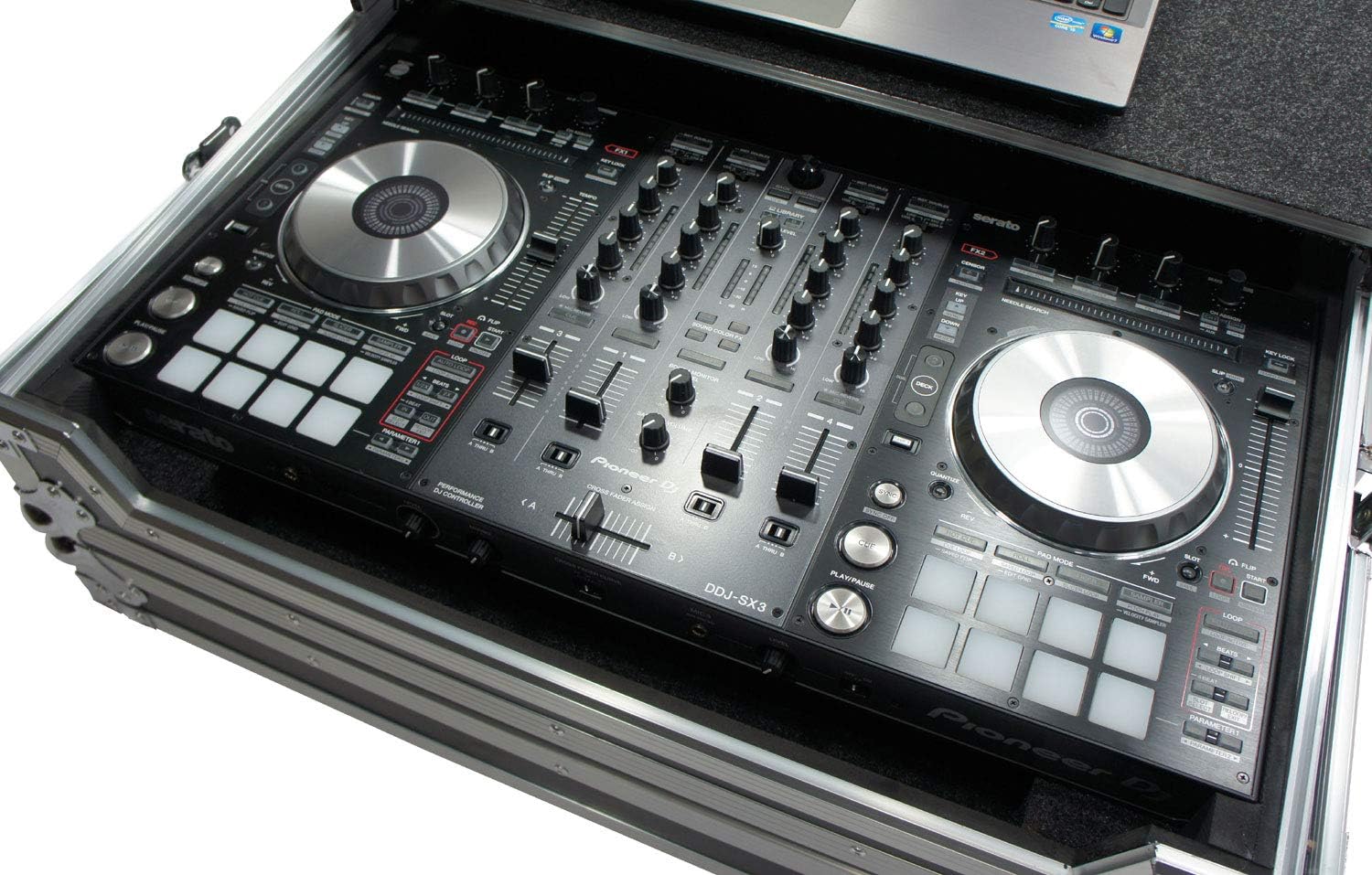 Harmony Audio HCDDJSXLT Flight Glide Laptop Stand Tray DJ Custom Case Compatible with Pioneer DDJ-RX