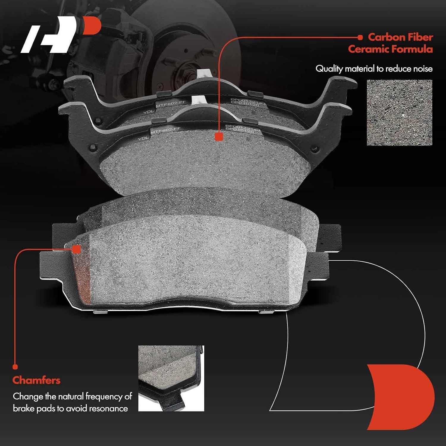 A-Premium Front and Rear Drilled and Slotted Disc Brake Rotors + Ceramic Pads Kit Compatible with Select Ford and Lincoln Models - For F-150 2004-2008, Mark LT 2006-2008, 12-PC Set