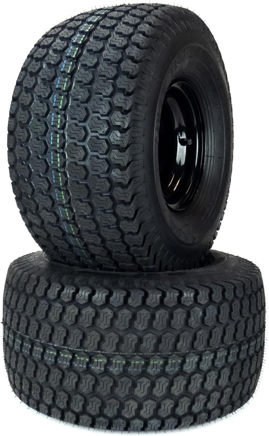 MowerPartsGroup Super Turf Tire Assemblies 20x10.50-8, Fits Gravely Pro Stance 48' 52' 60', Replaces 07101321, Black, Metal, 4 Lug Wheels, 4 Ply K500 Super Turf Tires, Lawn Mower (Zero-Turn) Wheels