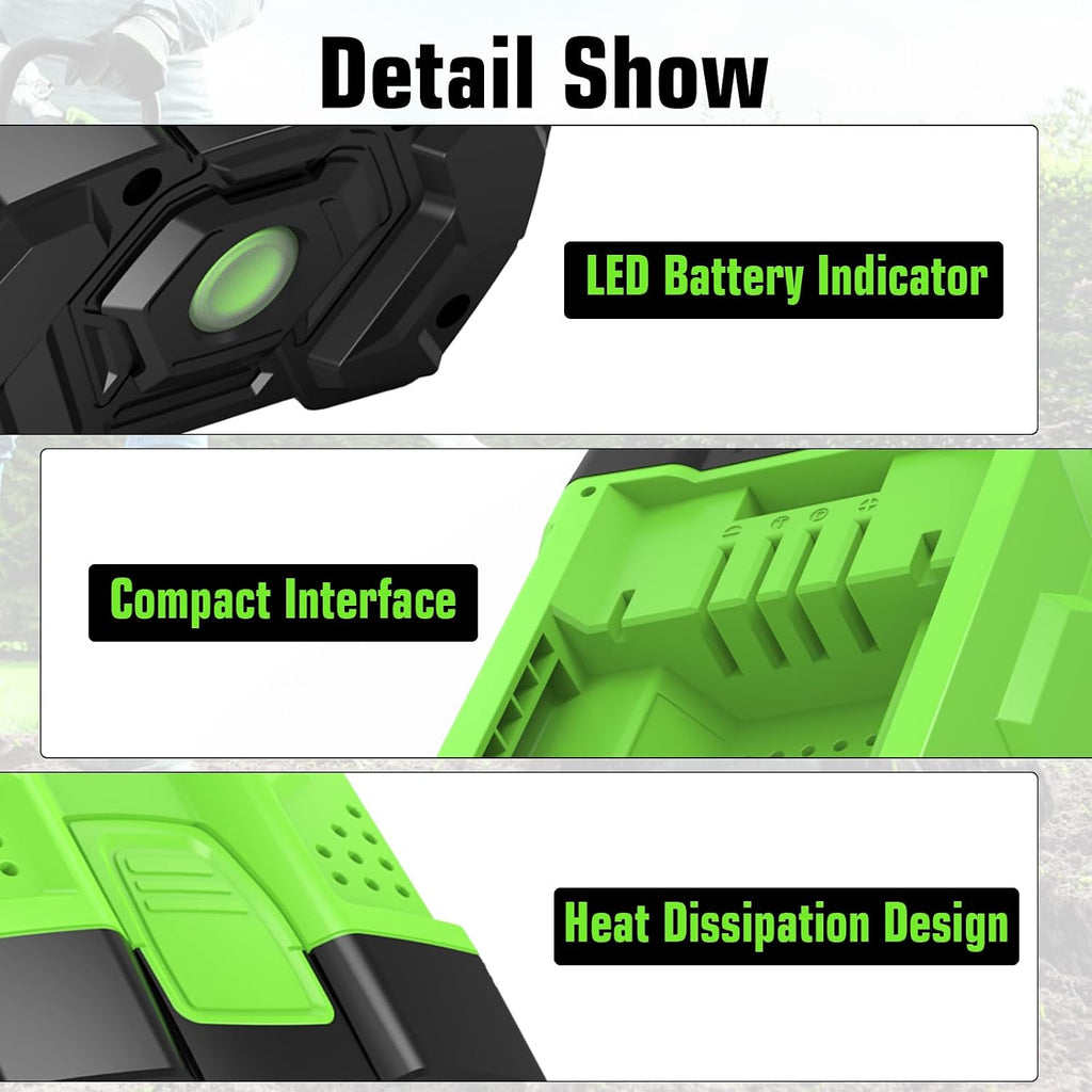 Dosctt 2 Packs 7500mAh 56V Lithium Ion Battery Replacement for EGO 56V Battery Compatible with All EGO 56V Battery Power Tools CS1604 CS1804 CS1403 HT2400 LB6504 PH1400 Tools Battery