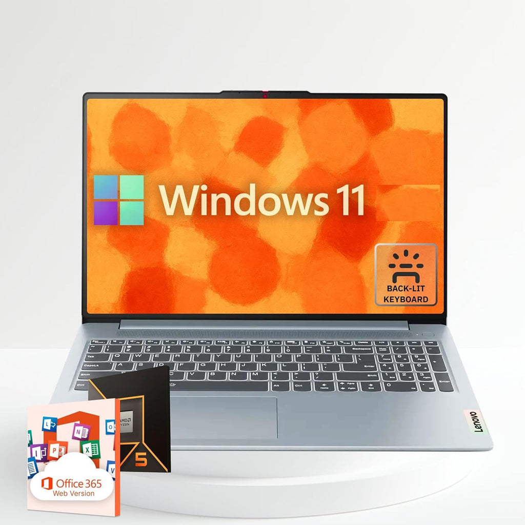 Lenovo IdeaPad Slim 3 | 15.6 Inch FHD Laptop | AMD Ryzen 5 5625U, 6-Core Processor | 16GB RAM, 1TB SSD | Backlit Keyboard | Windows 11 Home | WiFi-6 | Lightweight and Ultra-Slim (16GB RAM | 1TB SSD)