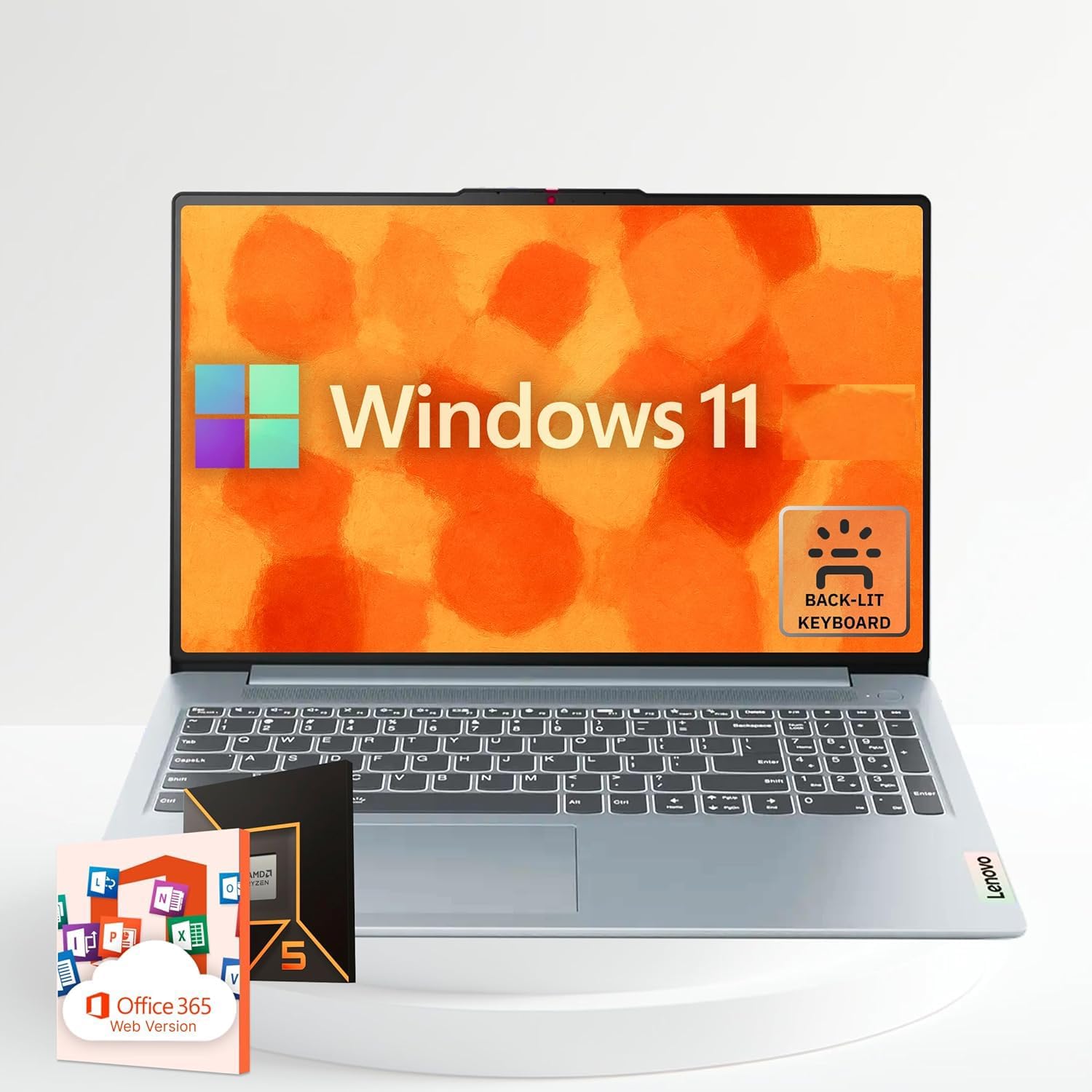 Lenovo IdeaPad Slim 3 | 15.6 Inch FHD Laptop | AMD Ryzen 5 5625U, 6-Core Processor | 16GB RAM, 1TB SSD | Backlit Keyboard | Windows 11 Home | WiFi-6 | Lightweight and Ultra-Slim (16GB RAM | 1TB SSD)
