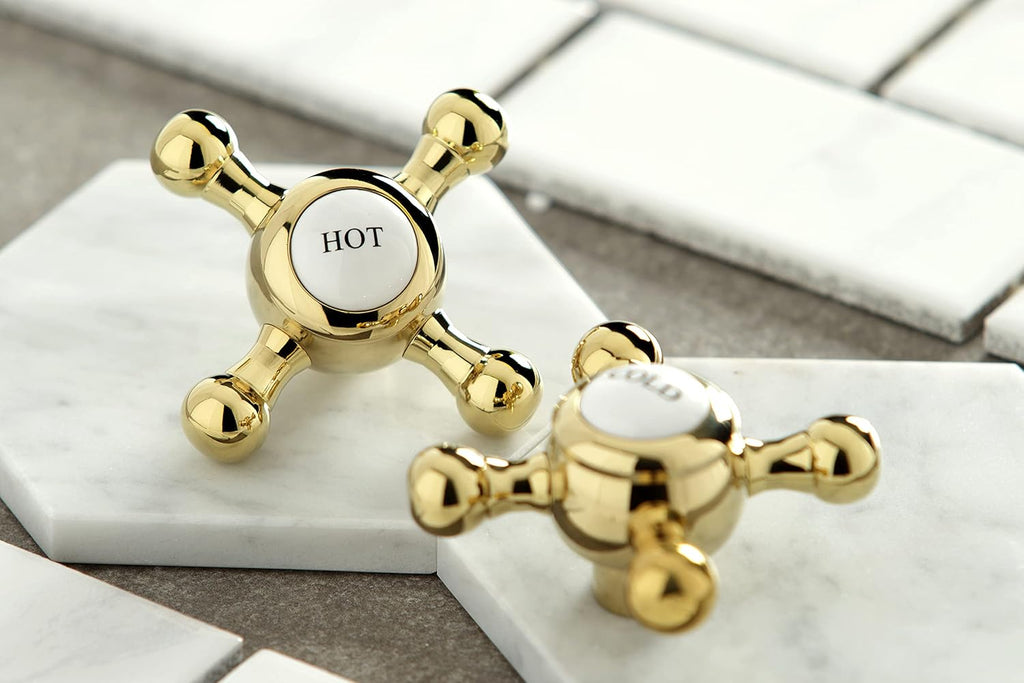 Kingston Brass KS1162BX 8 in. Widespread Bathroom Faucet, Polished Brass