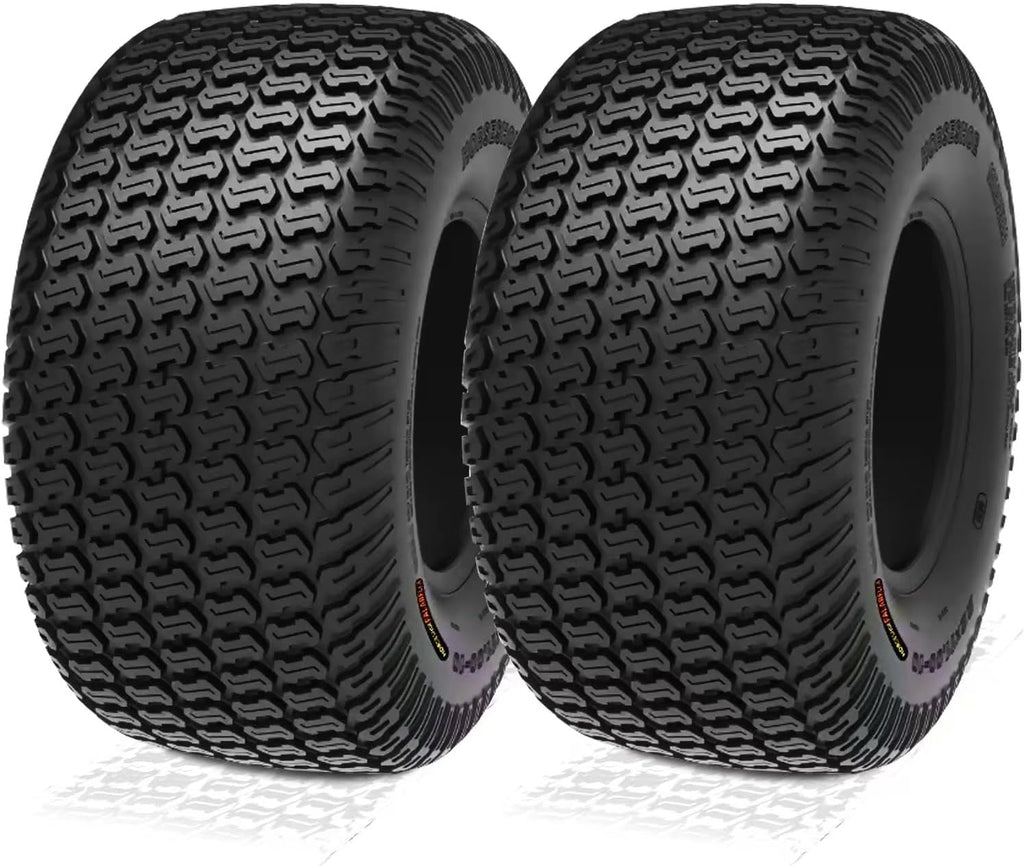 HORSESHOE FALABELLA 2 New 23x10.50-12 / 23x10.5-12 8PR T198 TURF-KING LAWN MOWER GOLF TIRES 23x10.5x12 LRD Heavy Duty Color-Sidewall 2-Year Warranty Deeper Tread-Depth (23x10.50-12 8Ply)