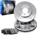 R1 Concepts Rear Brake Kit Fits 2018-2021 Buick Encore; 2018-2022 Chevrolet Trax| Ceramic Brake Pads and Blank Brake Rotors| 10.6' Rear
