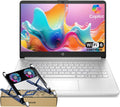HP dq6012dx 14' Laptop, Intel N150 Processor (Up to 3.6GHz), 4GB RAM, 128GB eMMC Storage, 14-inch Micro-edge Display, Wi-Fi 6, Webcam, HDMI, Windows 11 Home in S Mode, Blue, Bundle PCO Cooler (Silver)