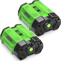 2Pack 5000mAh 56V Replacement Battery for EGO 56V Battery Lithium ion Compatible with EGO Battery 56Volt Cordless Tools (Green)
