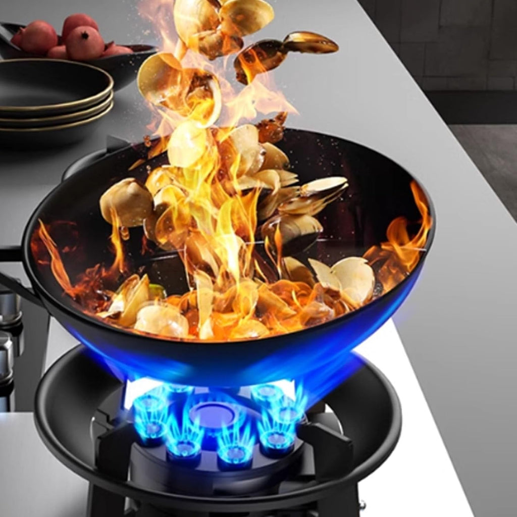 NIKKHO Gas Stove,Stainless Steel 2 Burners Gas Stoves Cooktop with Thermocouple Protection Gas Cooktop,NG/LPG Convertible,Suitable for Apartments,Indoor,8.5KW (Color : LPG)