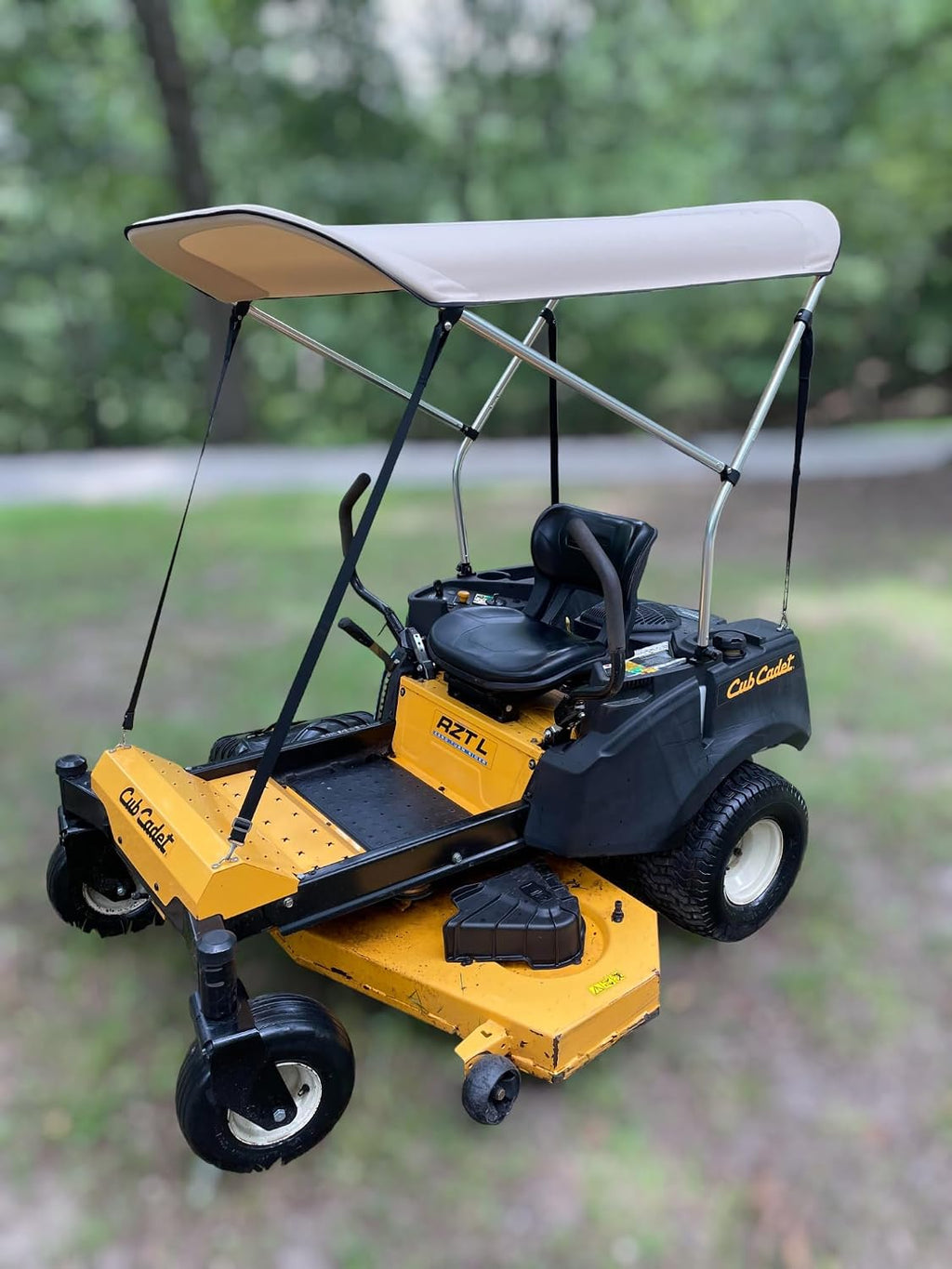 Sun Shade Canopy for Zero Turn Lawn Mower - Fits Bad Boy, Husqvarna, Toro, Ariens & Other Brands - Reduce Heat and Glare with this Umbrella Canopy for your Zero Turn Mower, Patent Pending