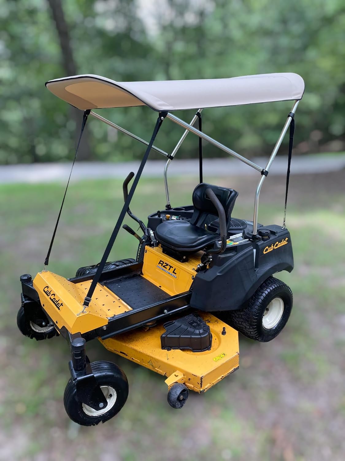 Sun Shade Canopy for Zero Turn Lawn Mower - Fits Bad Boy, Husqvarna, Toro, Ariens & Other Brands - Reduce Heat and Glare with this Umbrella Canopy for your Zero Turn Mower, Patent Pending