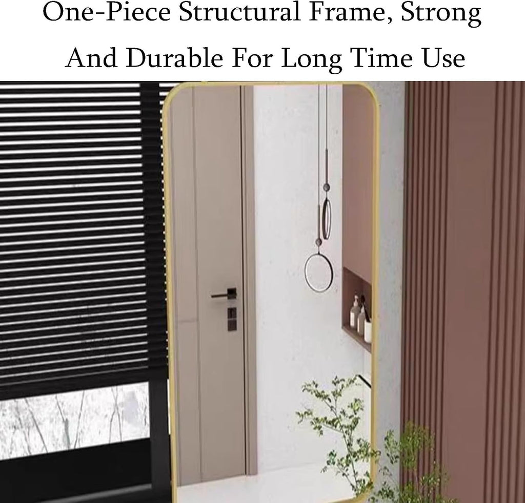 Ceiling Hanging Mirror,Wrought Iron Ceiling Decorative Mirror,Suitable for Bathroom/Restaurant/Bedroom(Black,50X70cm)