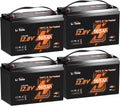 Litime 12V 165Ah Dual Purpose LiFePO4 Lithium Marine Starting Battery, 1200CCA, Deep Cycle Cranking & Storage Battery for Boat, Group 31, Compatiable with Mercury, Honda, Suzuki, Evinrude 4-Pack