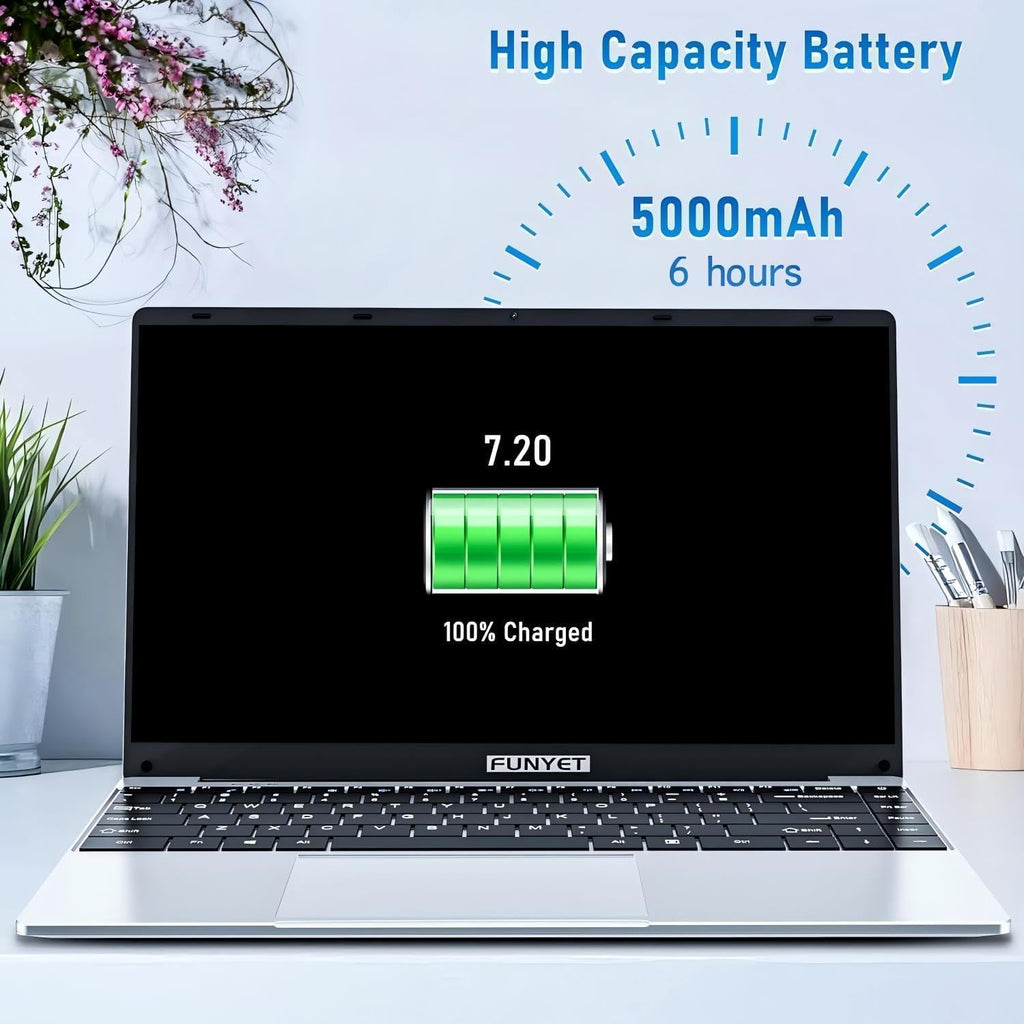 FUNYET Laptop Computer, Gaming Laptops 2026, 14 Inch Lap Top PC Windows 11 Pro, 16GB RAM 512GB SSD, Intel N5095 Processor(up to 2.9 GHz), Office 365, for Business and Students, 2-Year Warranty