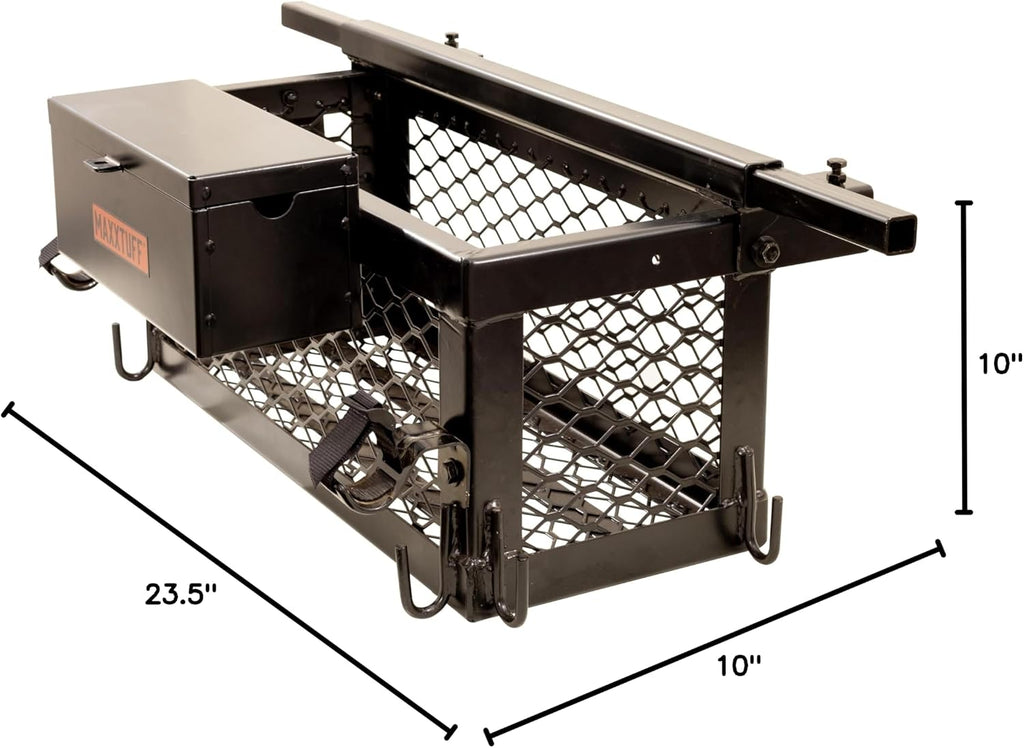 MAXXTUFF Heavy-Duty ROPSRIDER XHD Tractor Basket, Fits Most Tractor and Zero Turn Mower ROPS Bars, Model MTF100