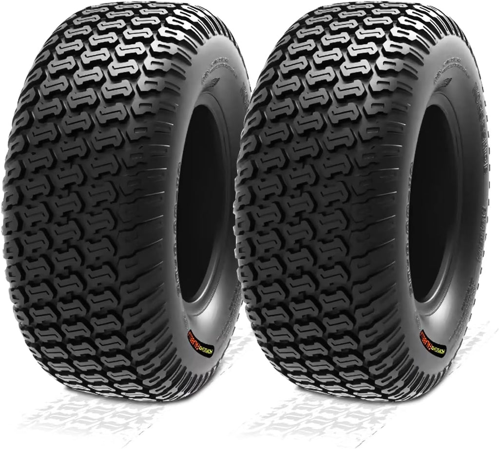 HORSESHOE FALABELLA 2 New 20x8.00-10 / 20x8-10 6PR T198 TURF-KING LAWN MOWER TIRES LRC Heavy Duty 20x8x10 Color-Sidewall (20x8.00-10 6Ply)