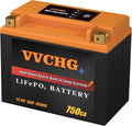 Motorcycle Battery 12V 8Ah 750CA Lithium Batteries, 12 volt ATV Battery, Lifepo4 Battery Compatible with ATV, UTV, Jet Ski, Lawn Mower, Snowmobile, Motorboat, and Generator Battery (8AH)