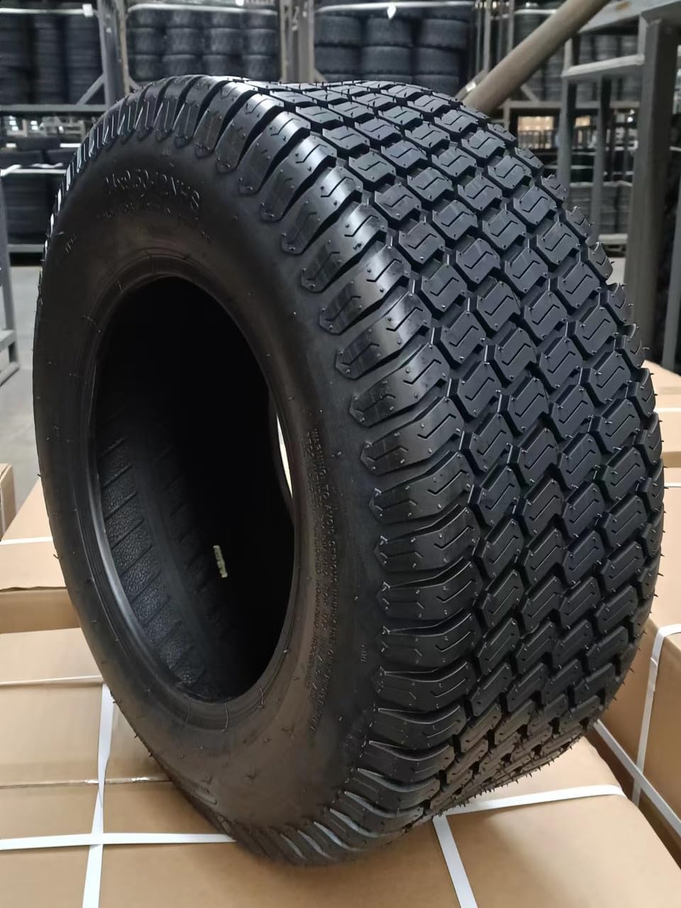 HORSESHOE FALABELLA (2-Pcs) 24X9.50-12 6-PLY LRC Lawn Mower 24x9.5x12 Riding Machine Golf Carts 24x9.5-12 Turf Equipment & Tractors Tires, Heavy Duty Turf-King, Color Sidewall