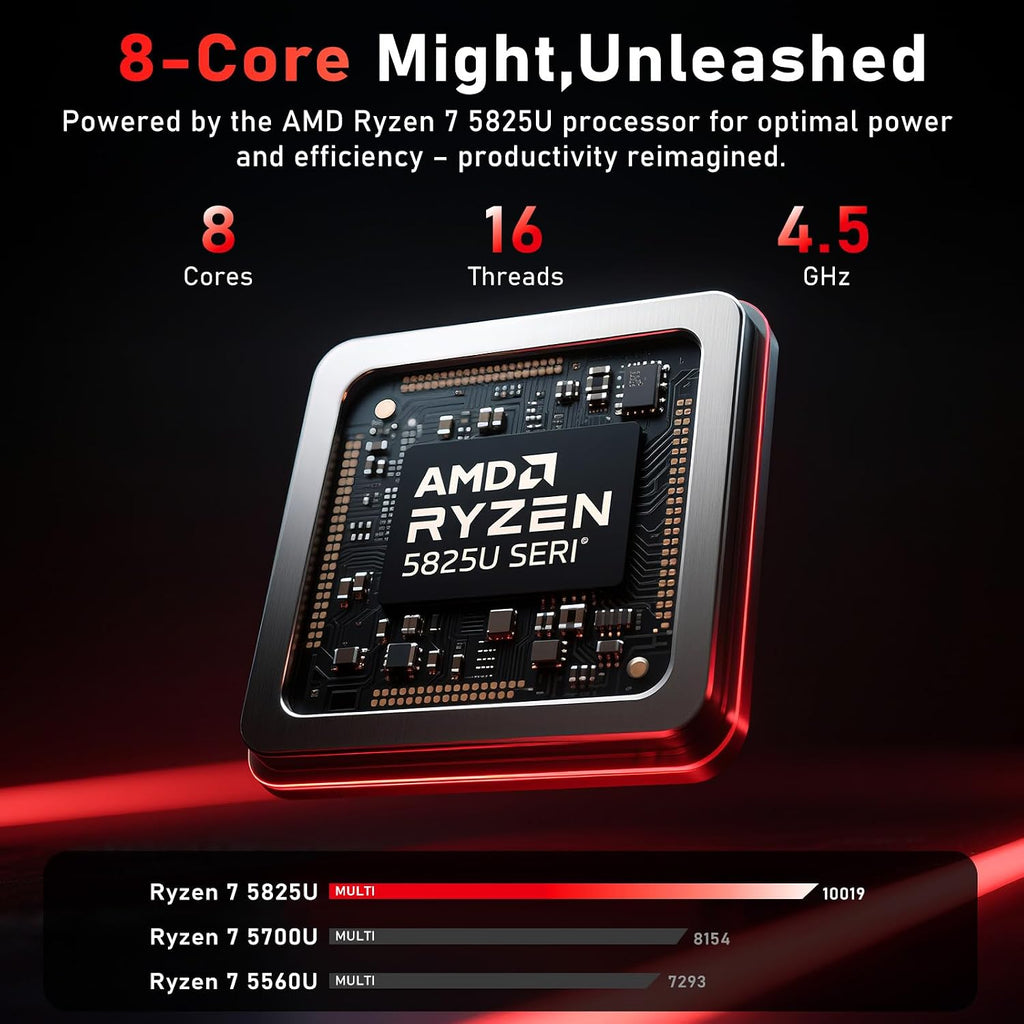 Gaming Laptop Computer,16 Inch Office 365 Lap Top PC 2026 Window 11 Pro,AMD Ryzen 7 5825U (8C/16T, Up to 4.5GHz),32GB RAM 1TB SSD,Backlit Keyboard,Radeon Graphics,16' 1080P FHD,WiFi6,BT 5.2