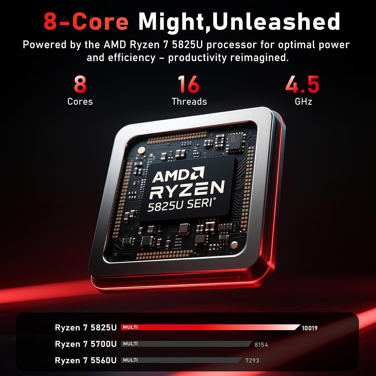 Gaming Laptop Computer,16 Inch Office 365 Lap Top PC 2026 Window 11 Pro,AMD Ryzen 7 5825U (8C/16T, Up to 4.5GHz),32GB RAM 1TB SSD,Backlit Keyboard,Radeon Graphics,16' 1080P FHD,WiFi6,BT 5.2
