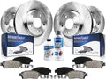 Detroit Axle - Brake Kit for Mercedes-Benz CLS550 CLS500 E550, Disc Brakes Rotors Ceramic Brake Pads Replacement : 12.99' inch Front and 11.81' inch Rear Rotor