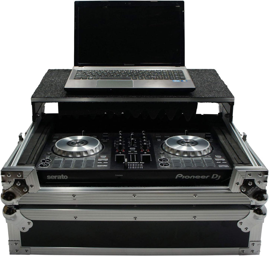 Harmony Audio HCMINILT Flight Glide Laptop Stand Road DJ Case Compatible with Numark Mixtrack II