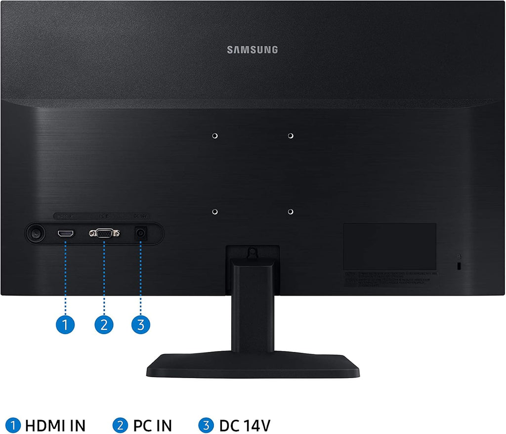 Samsung S33A Series 24-Inch FHD 1080p Computer Monitor, HDMI, VA Panel, Eye Saver Mode, Game Mode (LS24A338NHNXZA), Black