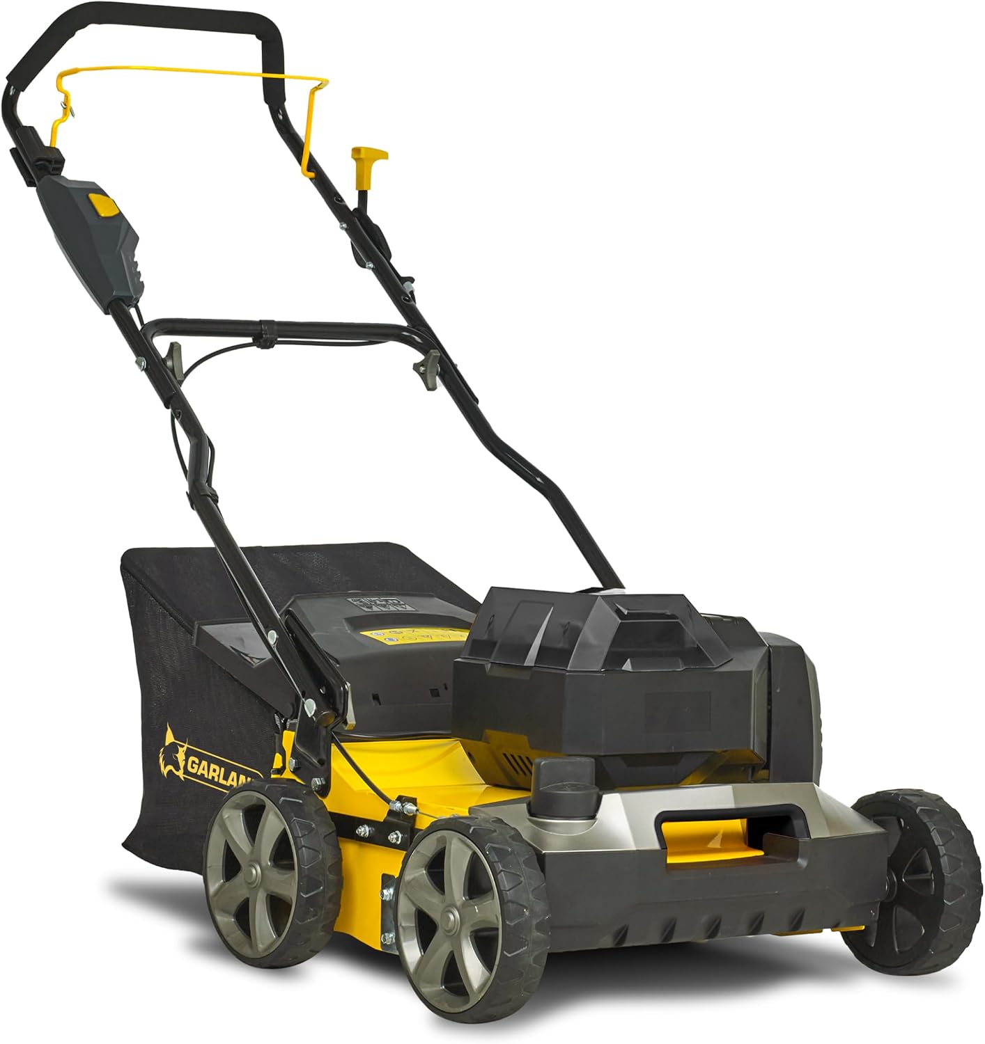 Artificial Turf Sweeper by Roll & Comb, Cordless Brush Machine for Synthetic Grass, 40V 1,200W Motor, 45L Bag, Incl. 4Ah Battery + Fast Charger, Model 602WUS-V25, 63.9lb