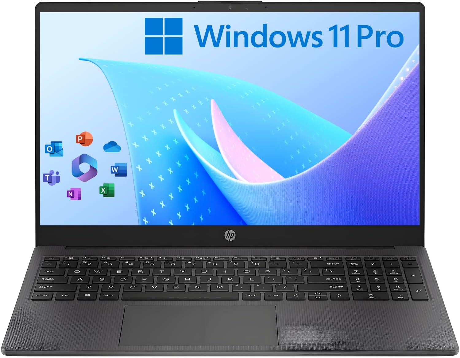 HP New 15.6 inch Laptop Computer 2025/2026 Edition, AMD High-Performance 6 cores Ryzen 5 CPU, 32GB RAM, 1TB SSD, Long Battery Life, Ultra-Quiet Design, Windows 11 Pro with Microsoft Office, No Mouse