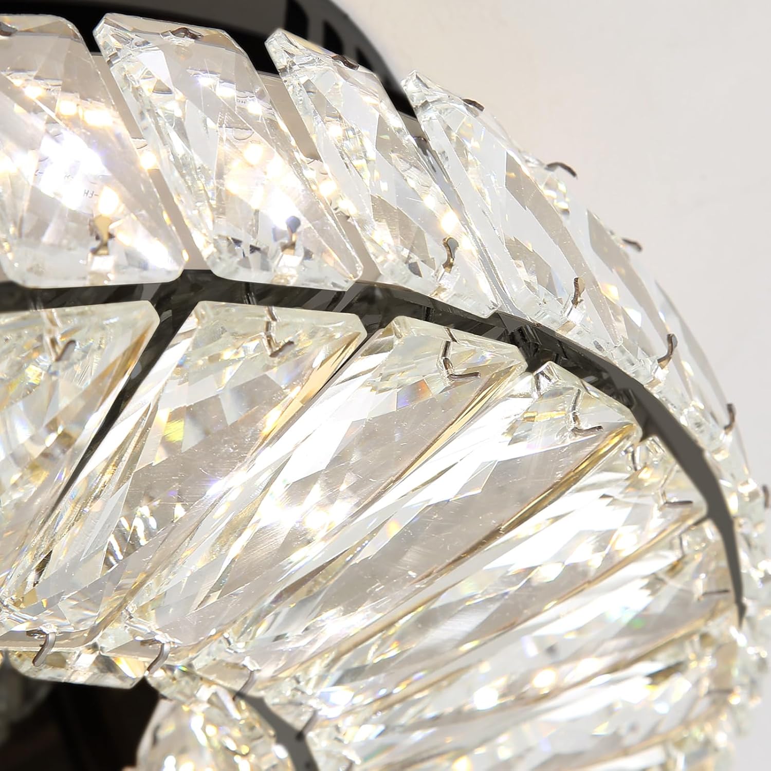 Modern Chandelier Bedroom Light Indoor LED Dimmable Lights Ceiling Chandeliers for Dining Room Kitchen Entryway Black 25W LEDs Fixtures 2000 Lumens