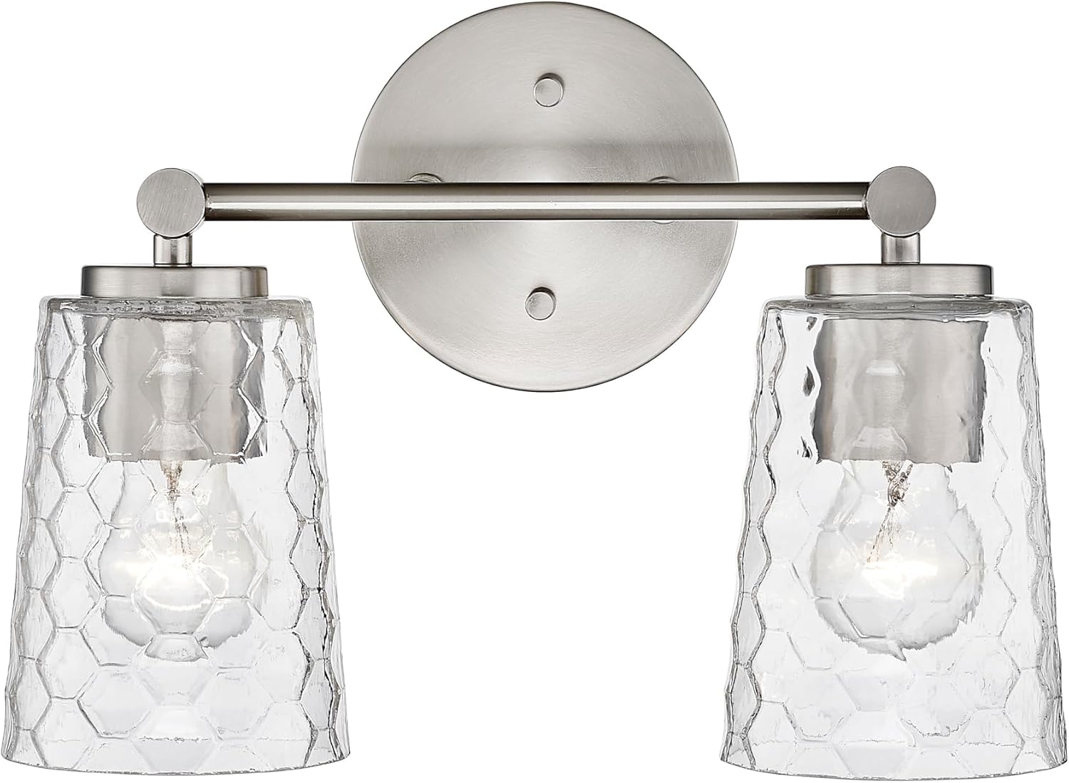 ML Lighting Ashli 2-Light Vanity Brushed Nickel