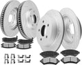 Brake and Rotors Kits,SCITOO 4pcs Brake Rotors and 8pcs Ceramic Brake Pads fit for 2000-2005 for Chevrolet Impala,2000-2005 for Chevrolet Monte Carlo,1998-1999 for Oldsmobile Intrigue