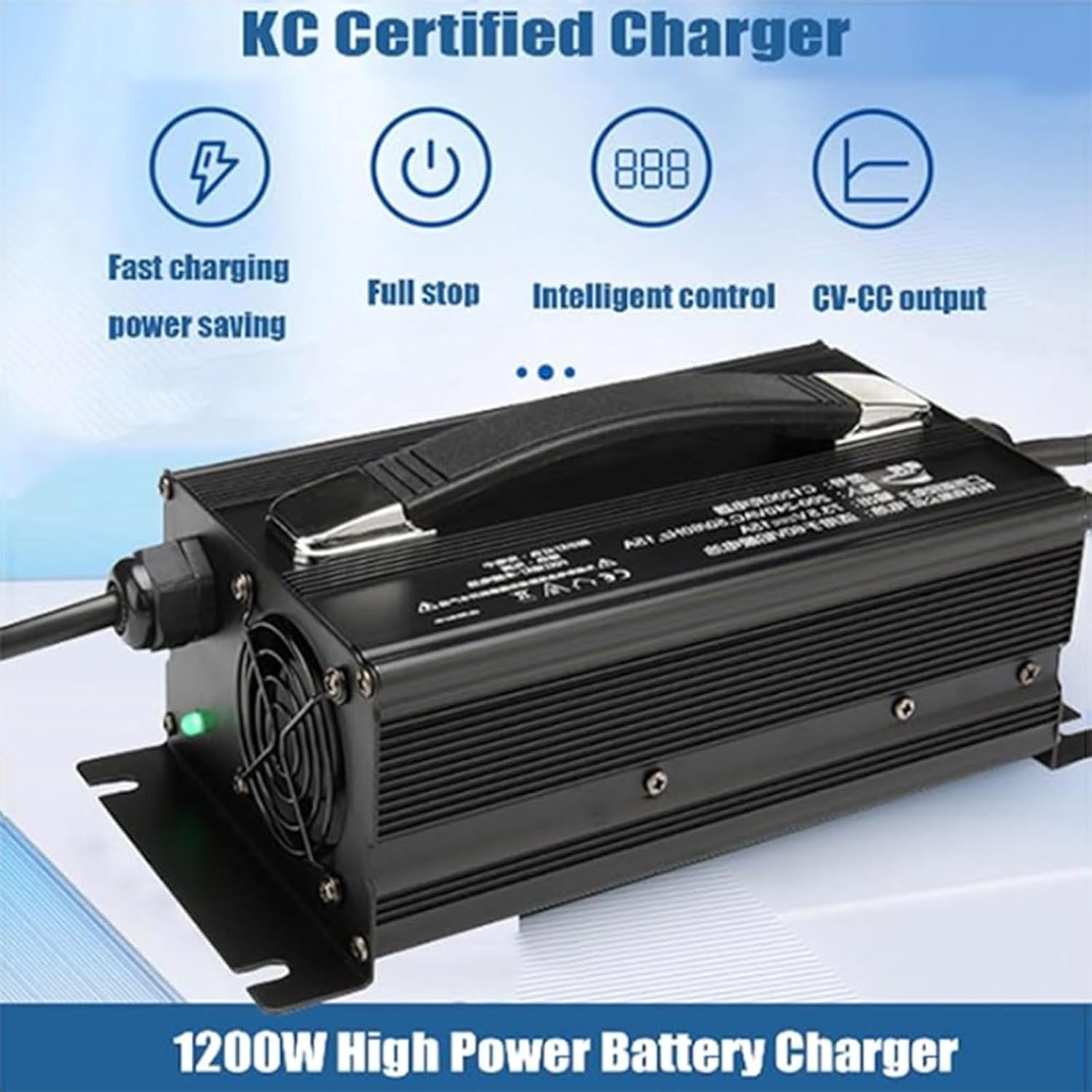 Battery Charger 36V 25 Electric Forklift Chargers with 50A /120A/175A/350A Anderson Plug Suitable for Lead-Acid Batteries Charging,175a