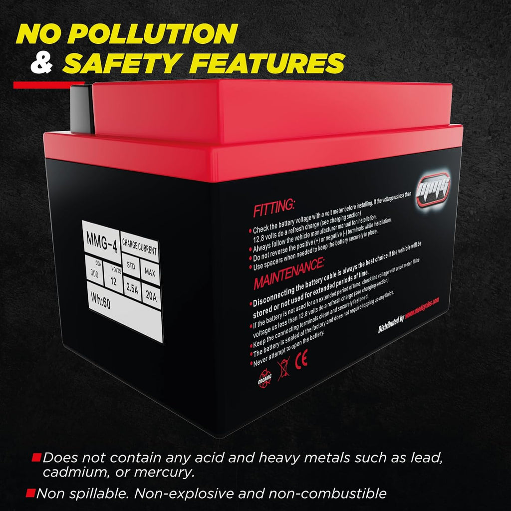 MMG Motorcycle Battery Lithium Ion (YTZ14S-CCA 300)