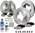Detroit Axle - Brake Kit for 93-97 Honda Accord CL Disc Brake Rotors Ceramic Brakes Pads Replacement 1993 1994 1995 1996 1997 Front and Rear Brake Kit